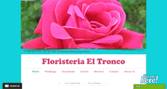 Desktop Screenshot of floristeriaeltronco.com