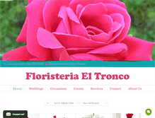 Tablet Screenshot of floristeriaeltronco.com